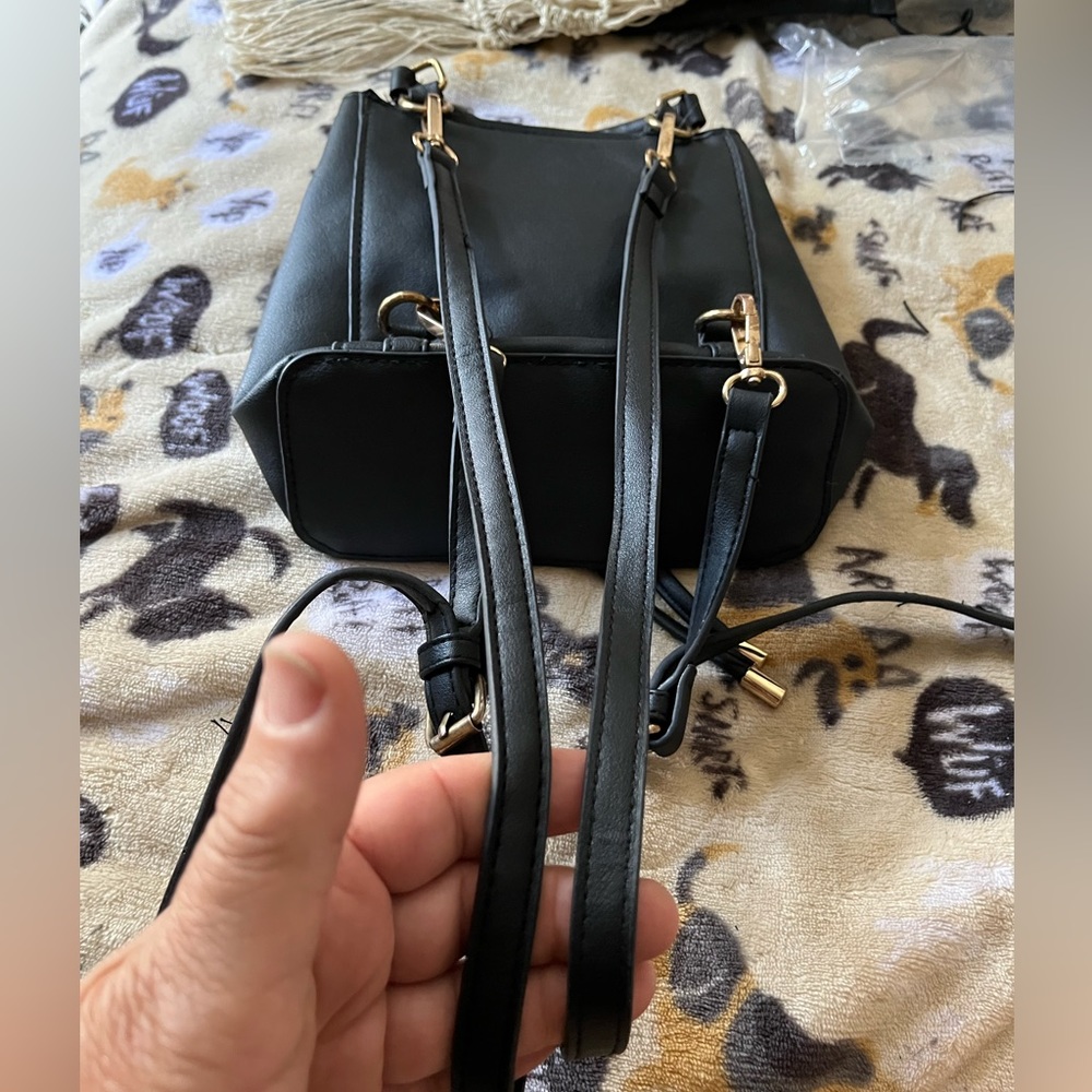 Bebe Euc Black Mini Backpack - image 2